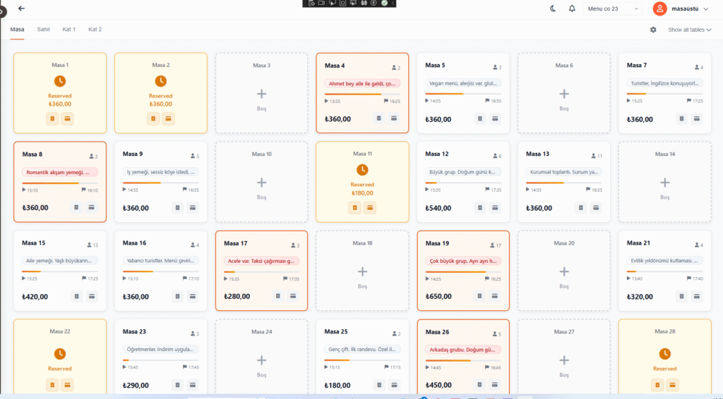 GoPOS Restoran Adisyon Programı